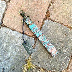 MYRA PATHFLOWER TRAIL HAND-TOOLED KEY FOB